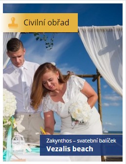 svatba Zakynthos, balíček Vezalis beach